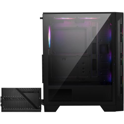 MSI MAG FORGE 120A B65 650W 80+Bronz 6x120mm Auto RGB Fan Temperli Cam ATX Kasa - Kasalar ürünleri tekmarshop.com'da